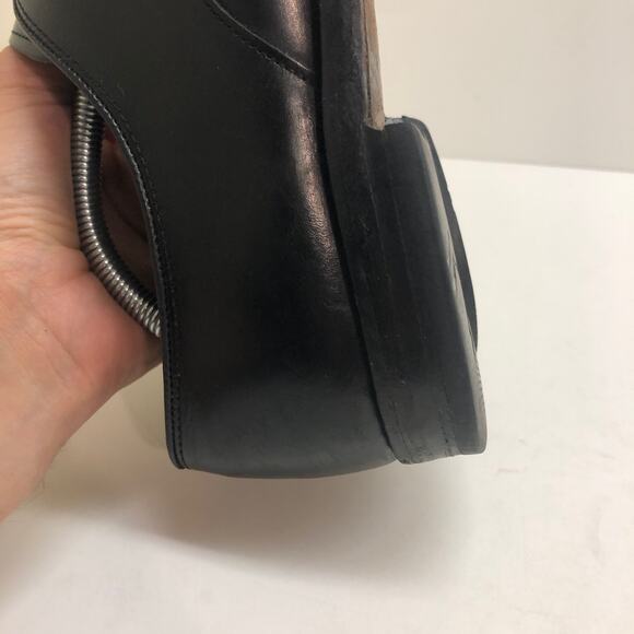 VERY GOOD Allen Edmonds Kenilworth Black Calfskin Bluchers Men's Size 12 B - Picture 12 of 16